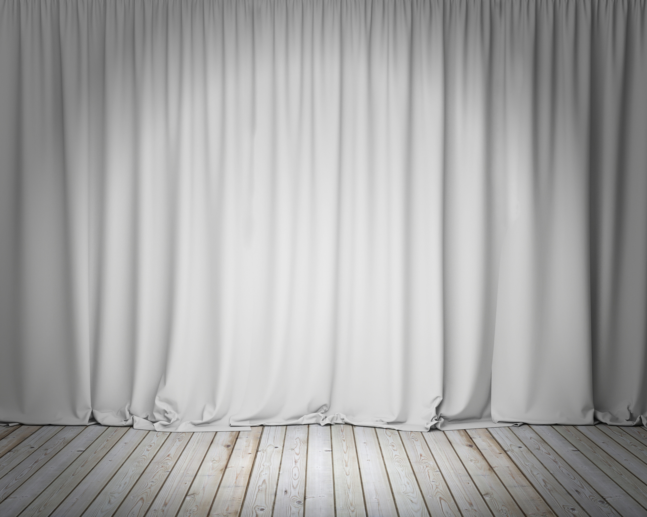 white stage curtain, background